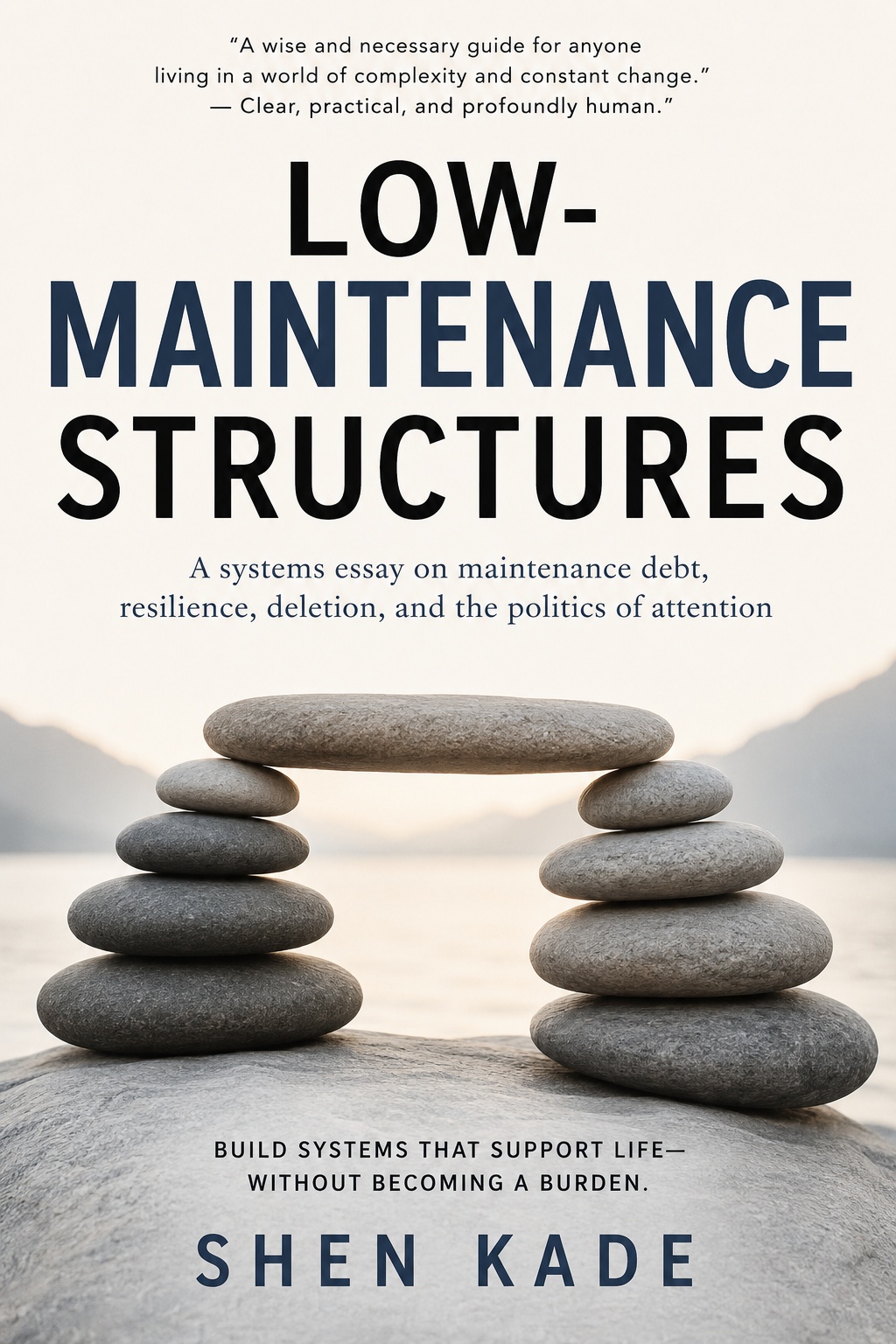 Low-Maintenance Structures book cover by Shen Kade
